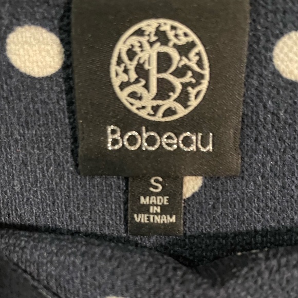 Bobeau blue polka dot tank top - size small - Picture 2 of 3